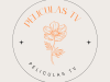 Black and Beige Elegant Simple Flower Circle Logo
